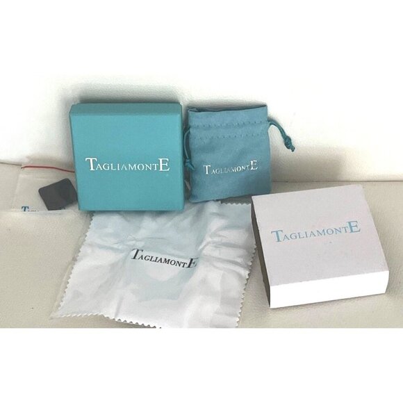 New TAGLIAMONTE 18K Gold plated Garnet Medusa Charm Necklace 18" -Made In Italy - Picture 9 of 9